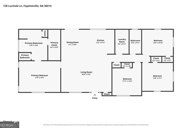 126 Lucinda Lane, Fayetteville, GA 30214