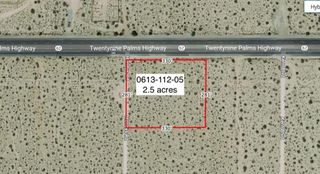 2 .5 Acres On Hwy 62 Near Hendy'S Road, 29 Palms, CA 92277