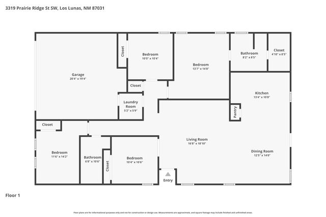 3319 Prairie Ridge Street SW, Los Lunas, NM 87031