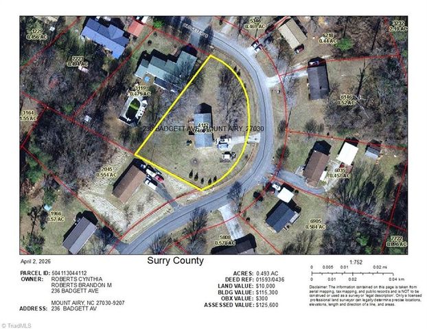 236 Badgett Avenue, Mount Airy, NC 27030