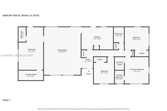 6895 SW 16th St, Miami, FL 33155