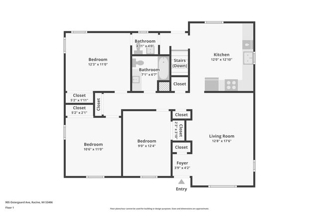 905 Ostergaard AVENUE, Racine, WI 53406