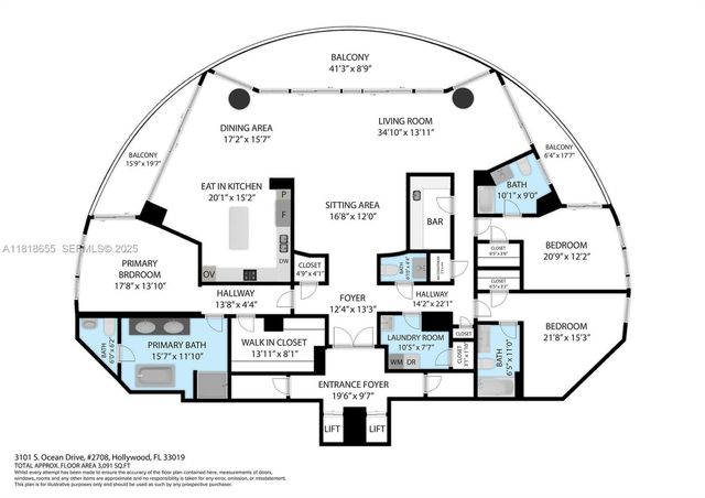 3101 S Ocean Drive 2708, Hollywood, FL 33019