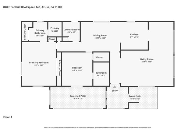 840 E Foothill Blvd. 140, Azusa, CA 91702