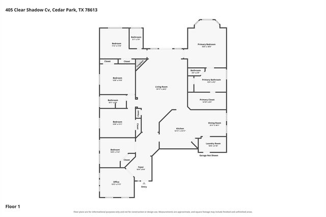 405 Clear Shadow CV, Cedar Park, TX 78613