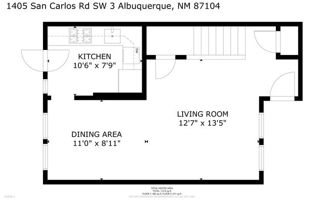 1405 San Carlos Road SW 3, Albuquerque, NM 87104