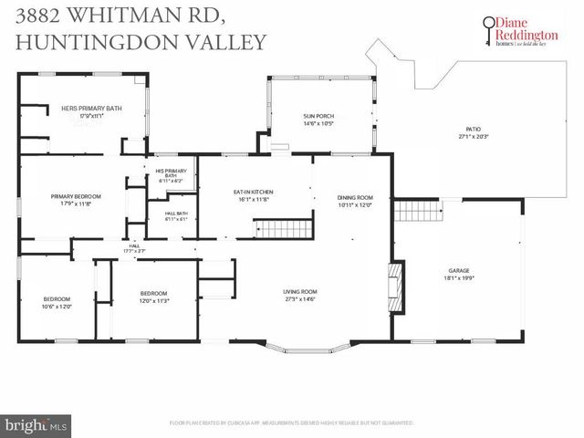 3882 WHITMAN RD, Huntingdon Valley, PA 19006
