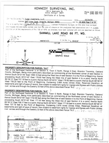 Parcel 2 & 3 Nelson William, Brandon Charter Township, MI 48462