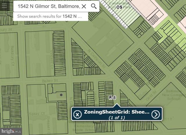 1542 N GILMOR ST, Baltimore, MD 21217