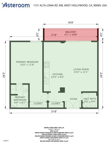 1131 Alta Loma 308, West Hollywood, CA 90069