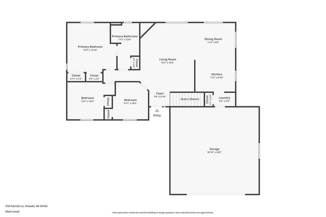 416 PATRICK LANE, Pulaski, WI 54162