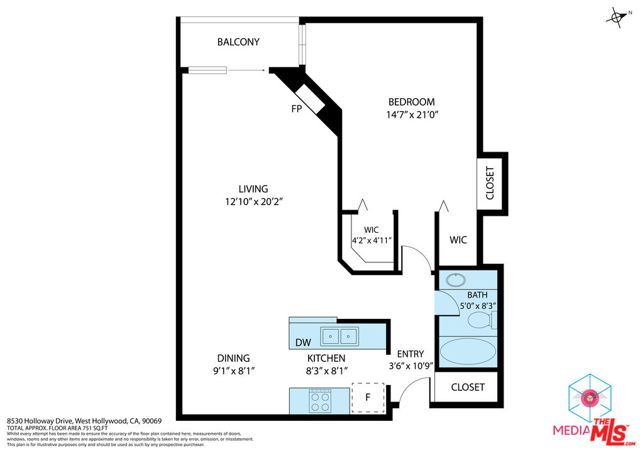 8530 Holloway Drive 303, West Hollywood, CA 90069