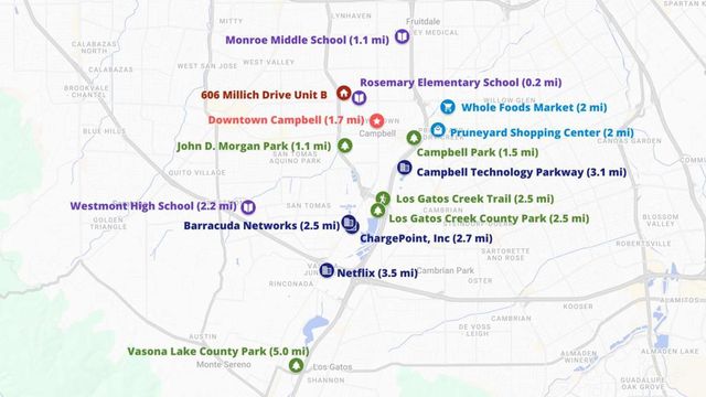 606 Millich Drive B, Campbell, CA 95008