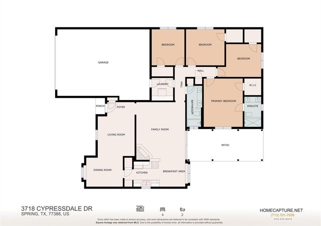 3718 Cypressdale Drive, Spring, TX 77388