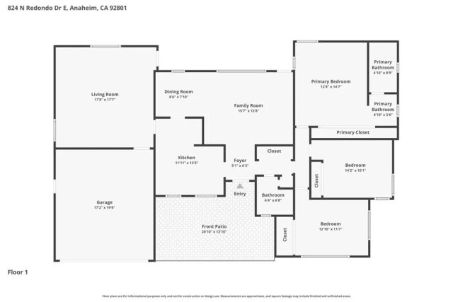 824 N Redondo E East, Anaheim, CA 92801