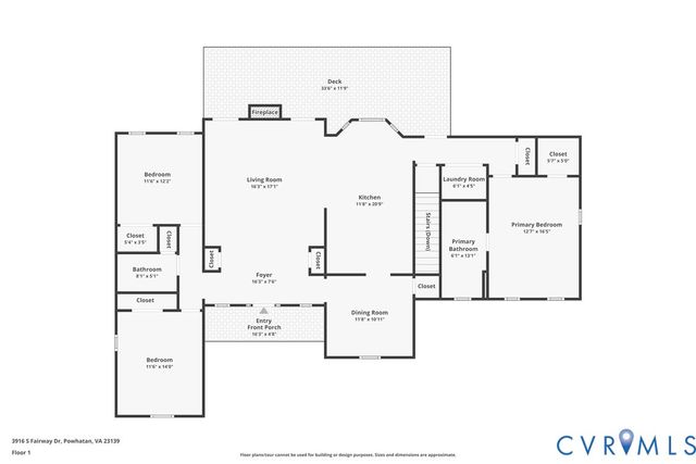 3916 S Fairway Dr, Powhatan, VA 23139