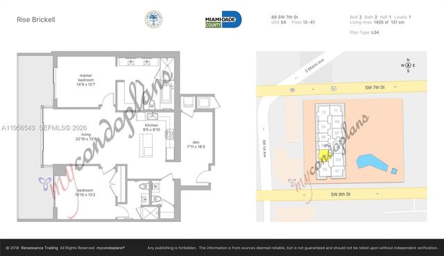 88 SW 7th St 2104, Miami, FL 33130