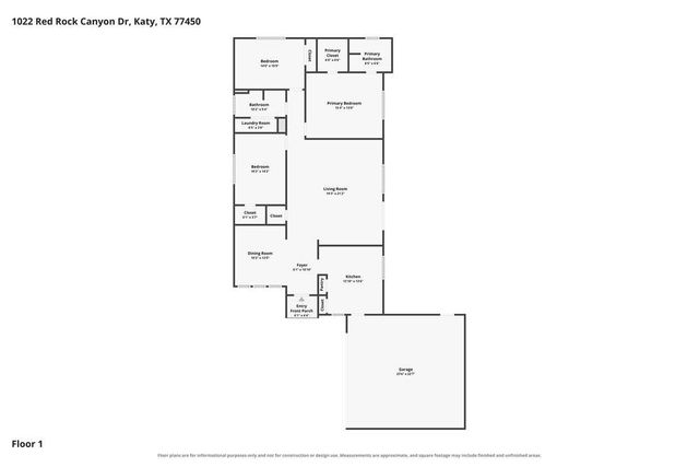 1022 Red Rock Canyon Drive, Katy, TX 77450