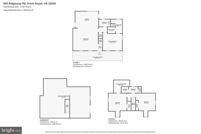 565 RIDGEWAY ROAD, Front Royal, VA 22630