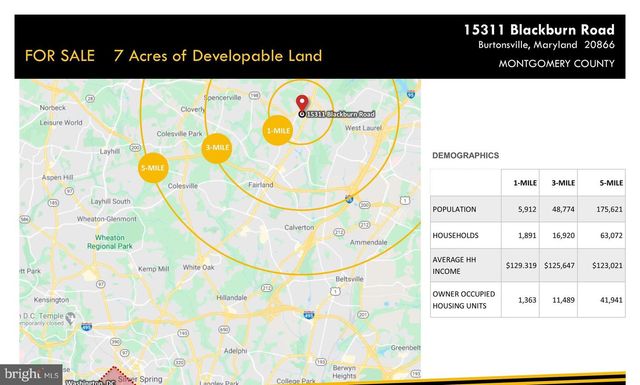 15311 BLACKBURN RD, Burtonsville, MD 20866