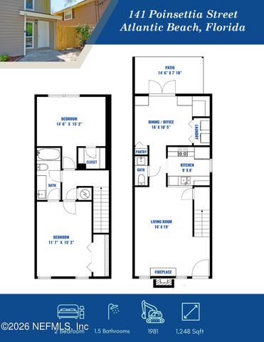 141 POINSETTIA Street, Atlantic Beach, FL 32233