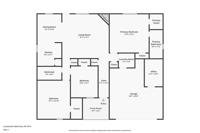 2 Leawood Place, Bella Vista, AR 72715