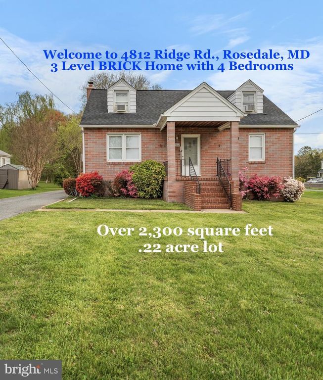 4812 RIDGE RD, Rosedale, MD 21237