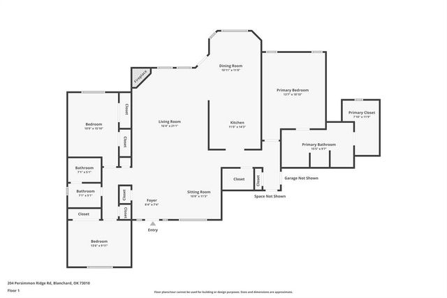 204 Persimmon Ridge Drive, Blanchard, OK 73010