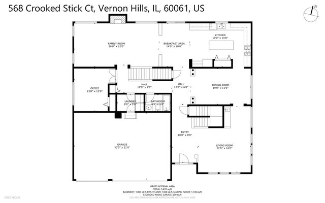 568 Crooked Stick Court, Vernon Hills, IL 60061
