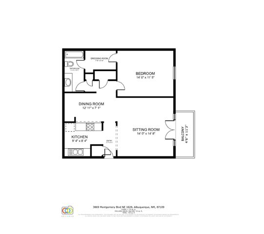 3869 Montgomery Boulevard NE APT 1628, Albuquerque, NM 87109