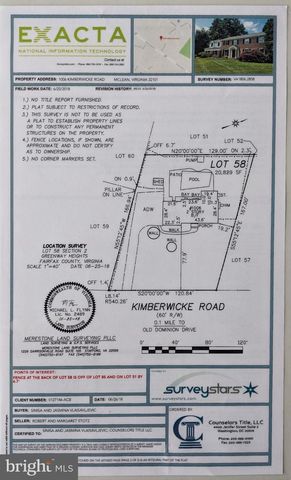 1006 KIMBERWICKE RD, Mclean, VA 22102
