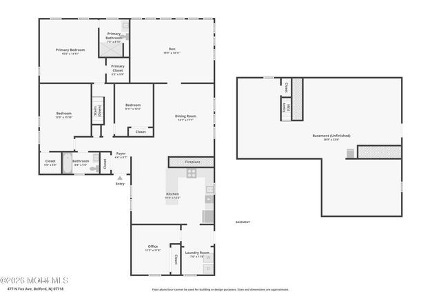 477 N Fox Avenue, Belford, NJ 07718