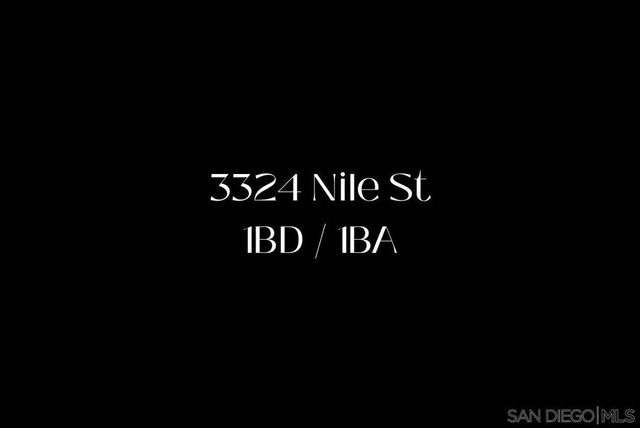 3322 28 Nile St, San Diego, CA 92104