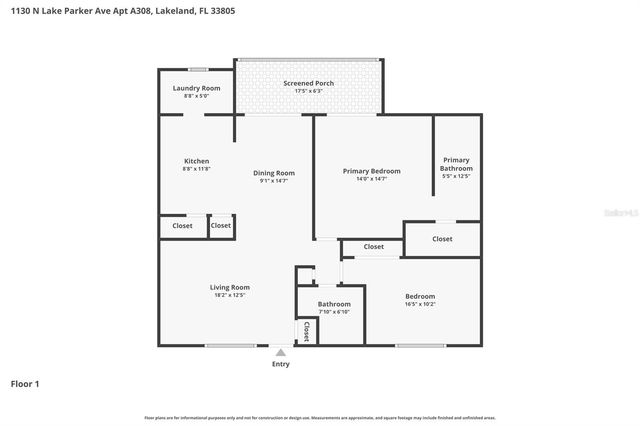 1130 N LAKE PARKER AVENUE A308, Lakeland, FL 33805