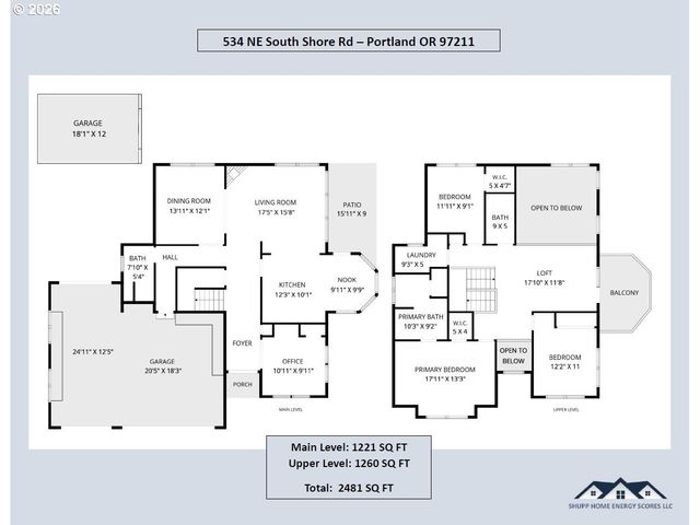 534 Ne SOUTH SHORE Rd, Portland, OR 97211