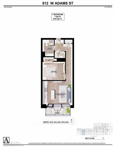812 W Adams Street 514, Chicago, IL 60607
