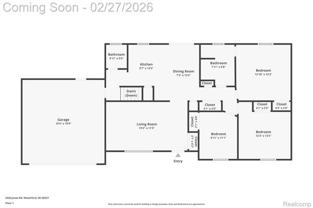 2420 Jones Road, Waterford Charter Township, MI 48327