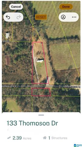133 THOMPSON DRIVE, Vincent, AL 35178