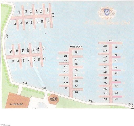 50' Boat Slip at St. Charles Marina, Fort Myers, FL 33908