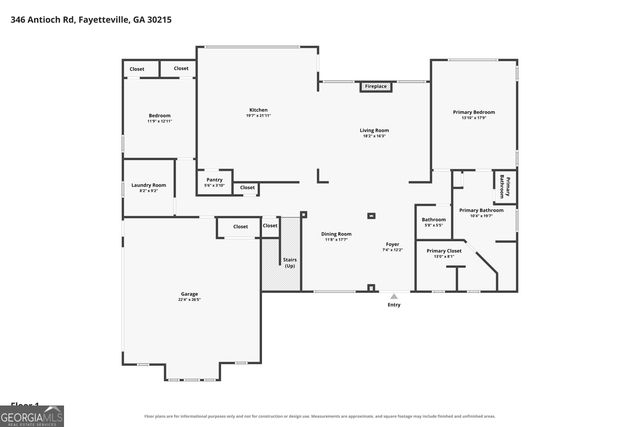 346 Antioch Road, Fayetteville, GA 30215
