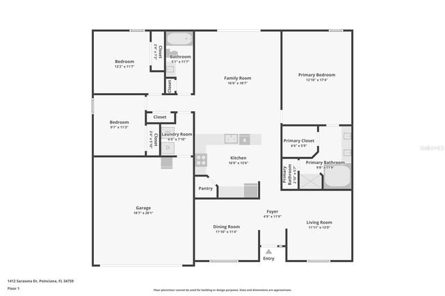 1412 SARASOTA DRIVE, Poinciana, FL 34759