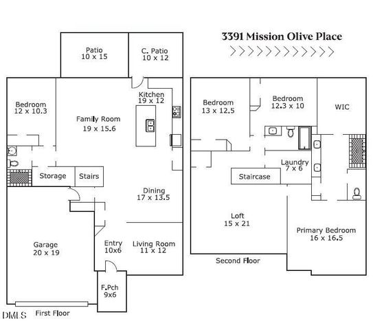 3391 Mission Olive Place, New Hill, NC 27562