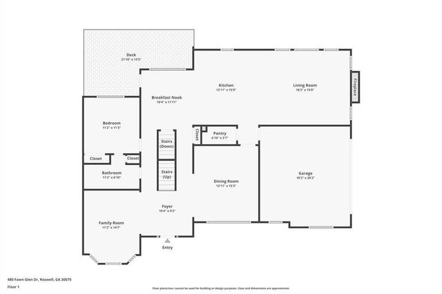 480 Fawn Glen Drive, Roswell, GA 30075