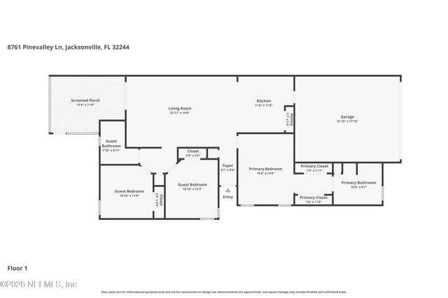 8761 PINEVALLEY Lane, Jacksonville, FL 32244