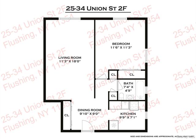 25-34 union Street 2F, Flushing, NY 11354