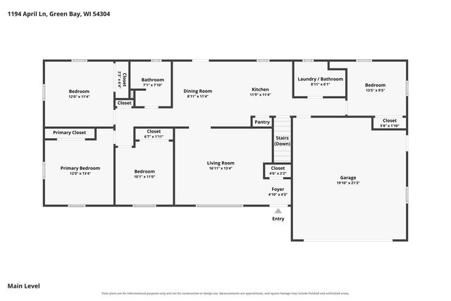 1194 APRIL LANE, Green Bay, WI 54304
