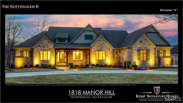 1818 Manor Hill Road, Town And Country, MO 63131