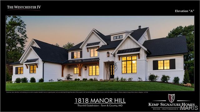 1818 Manor Hill Road, Town And Country, MO 63131