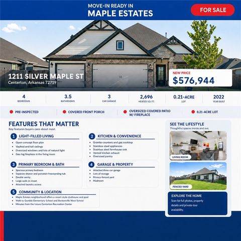 1211 Silver Maple Street, Centerton, AR 72719