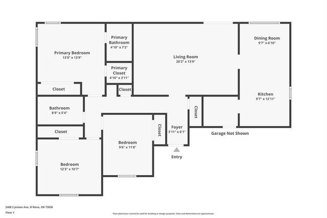 2408 S Jensen Avenue, El Reno, OK 73036